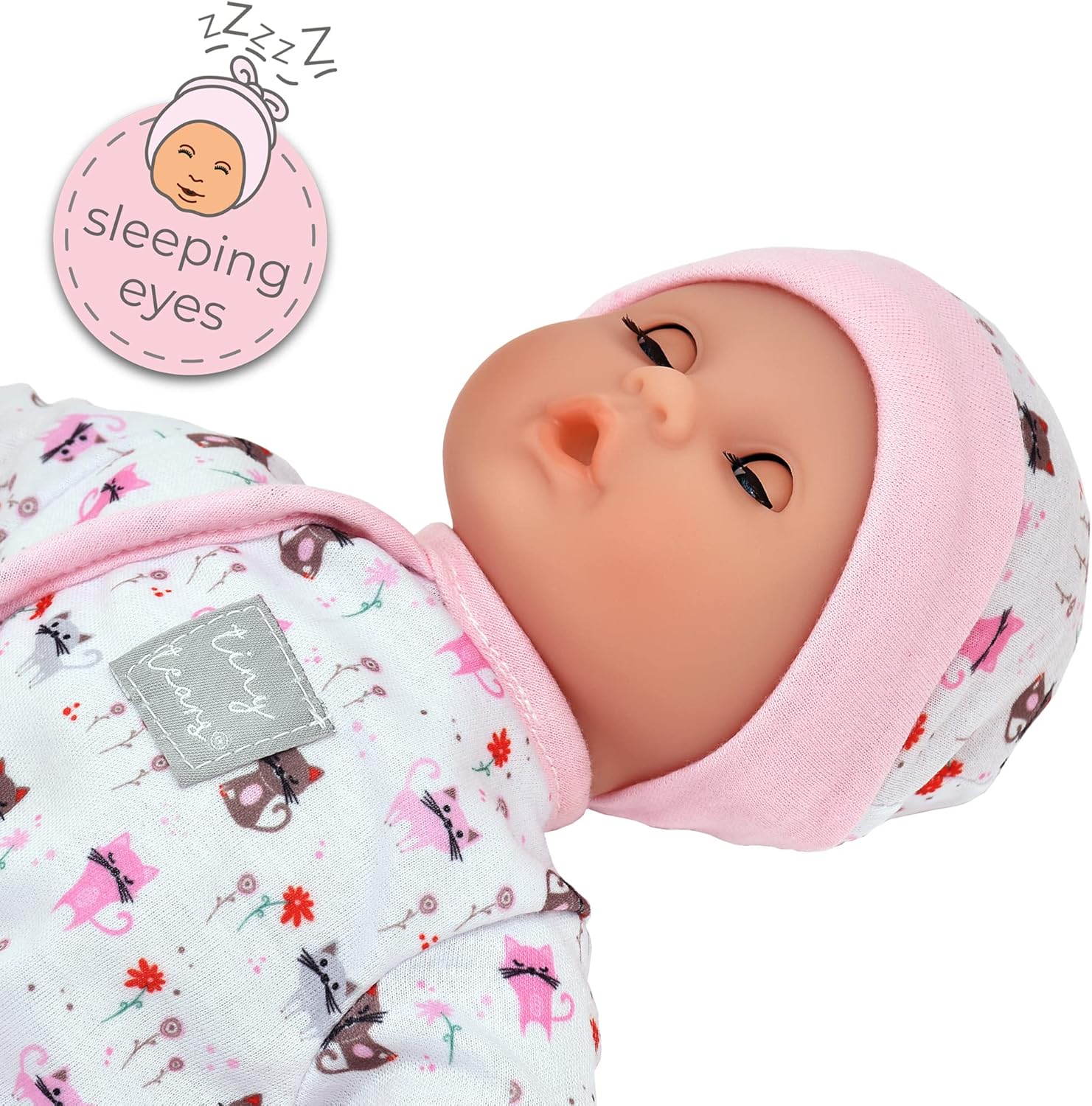 Tiny Tears Teeny Baby Doll 12" - Image 4