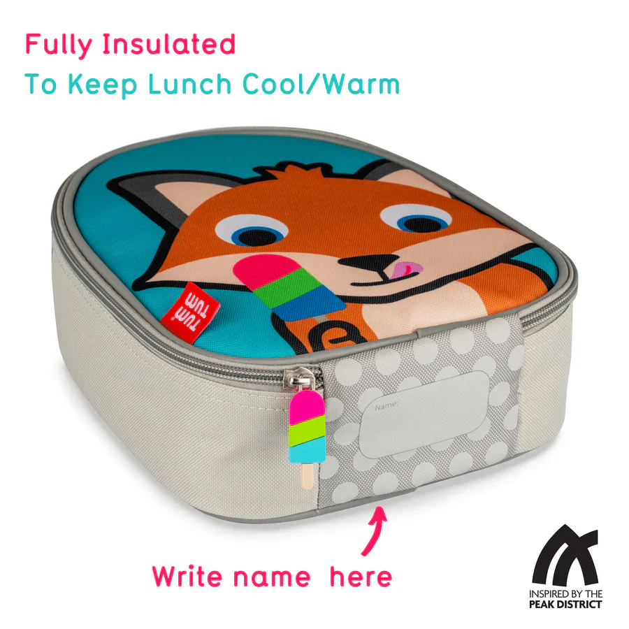 TUM TUM Insulated Children's Lunch Bag, Felicity Fox - Image 2