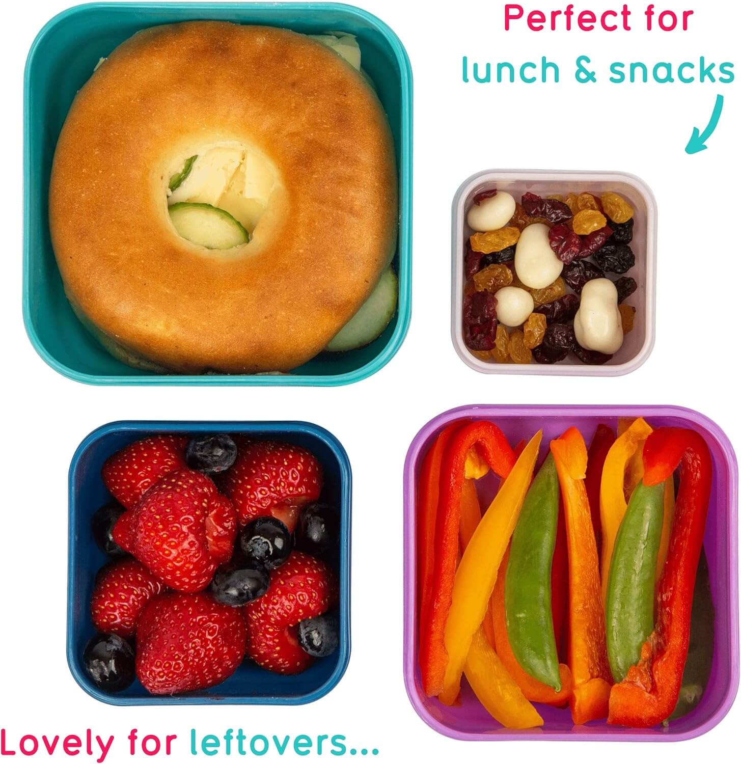 TUM TUM Nesting Snack Pots - Sloth – Set of 4 - Image 3