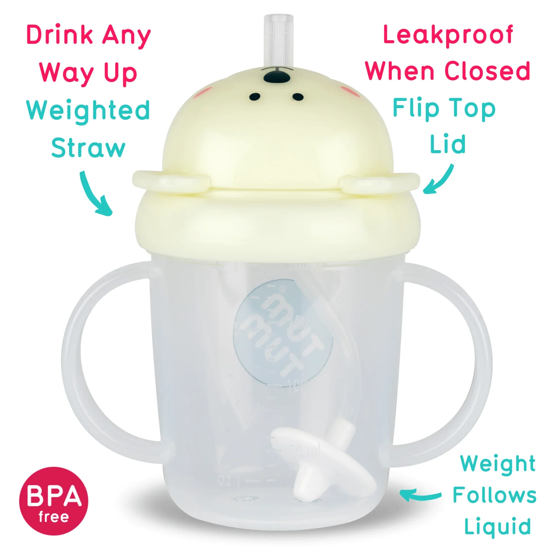 TUM TUM Tippy Up Cup Pete Polar Bear - Image 3