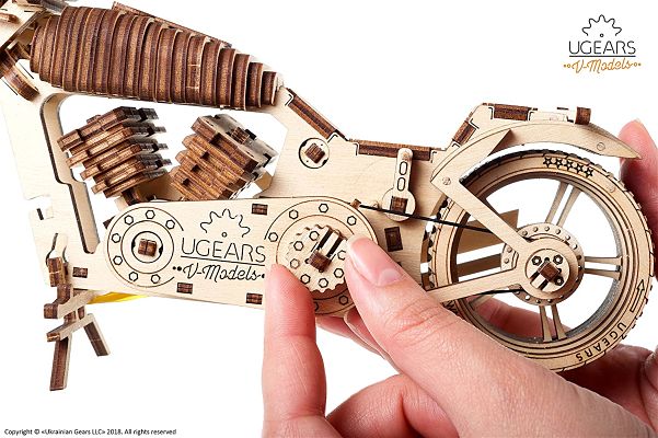 UGears Bike - 3D Wooden Puzzle - Image 3