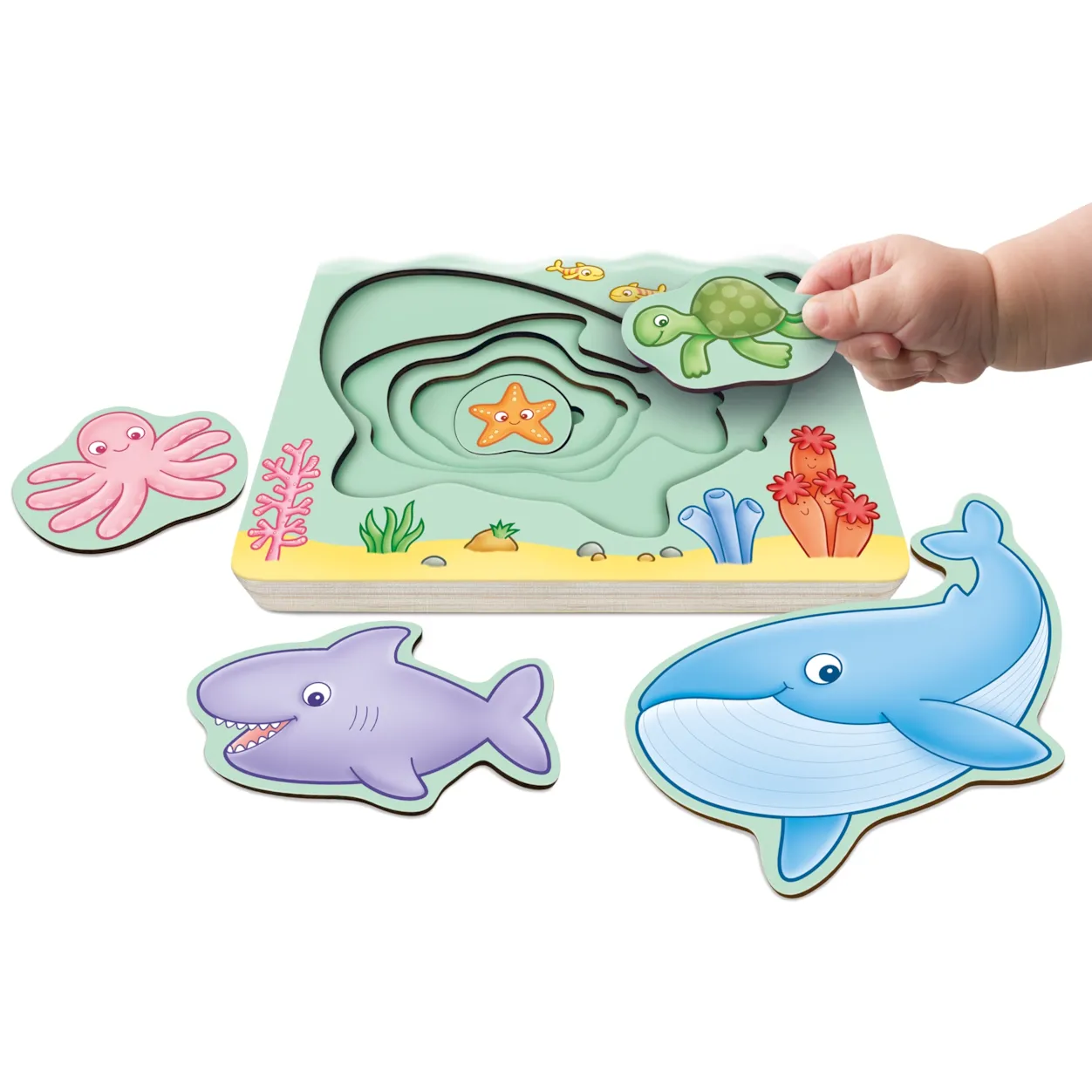 Under the Sea Wooden Nesting Puzzle - Image 3