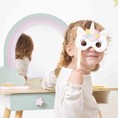 Unicorn wooden dressing table and accessories - Image 2