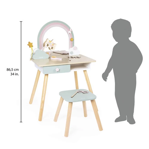 Unicorn wooden dressing table and accessories - Image 7