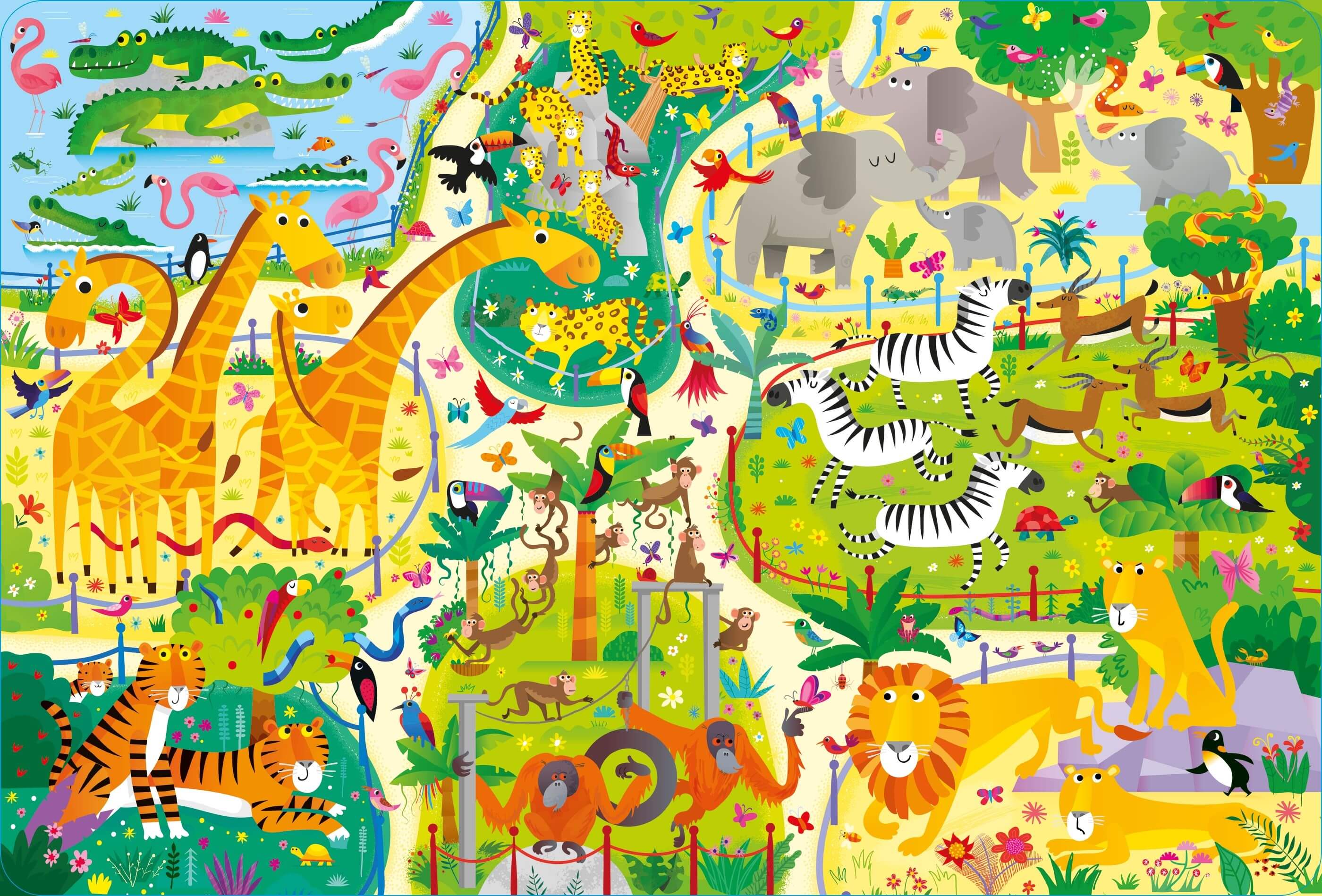 Usborne Book and Jigsaw At the Zoo - Image 2