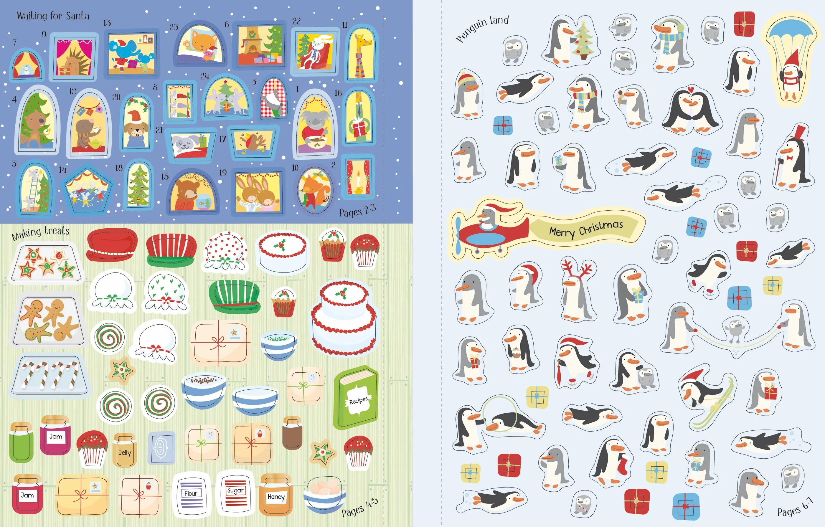 Usborne Christmas Sticker Book - Image 2