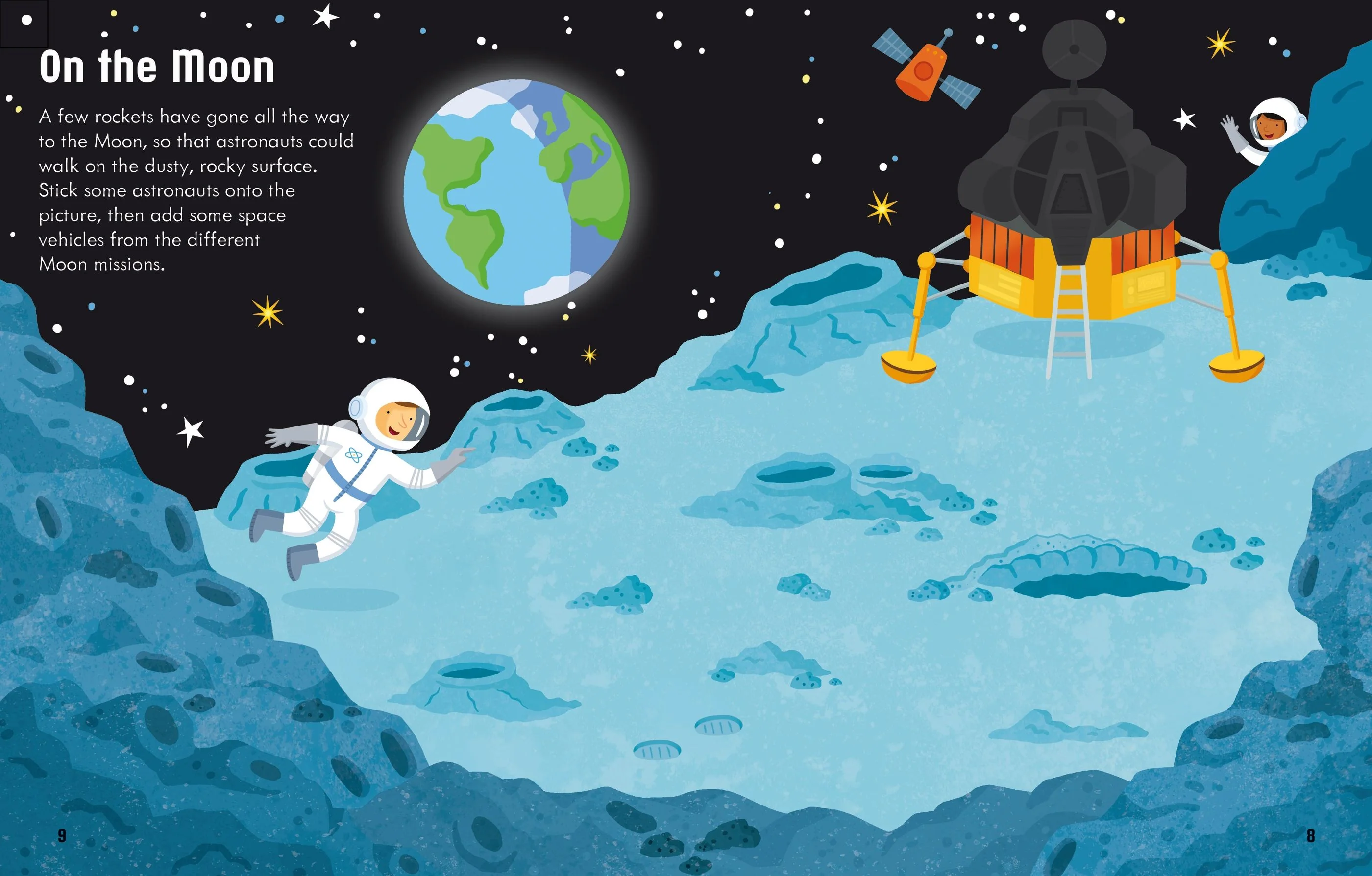 Usborne First Sticker Book Space - Image 2