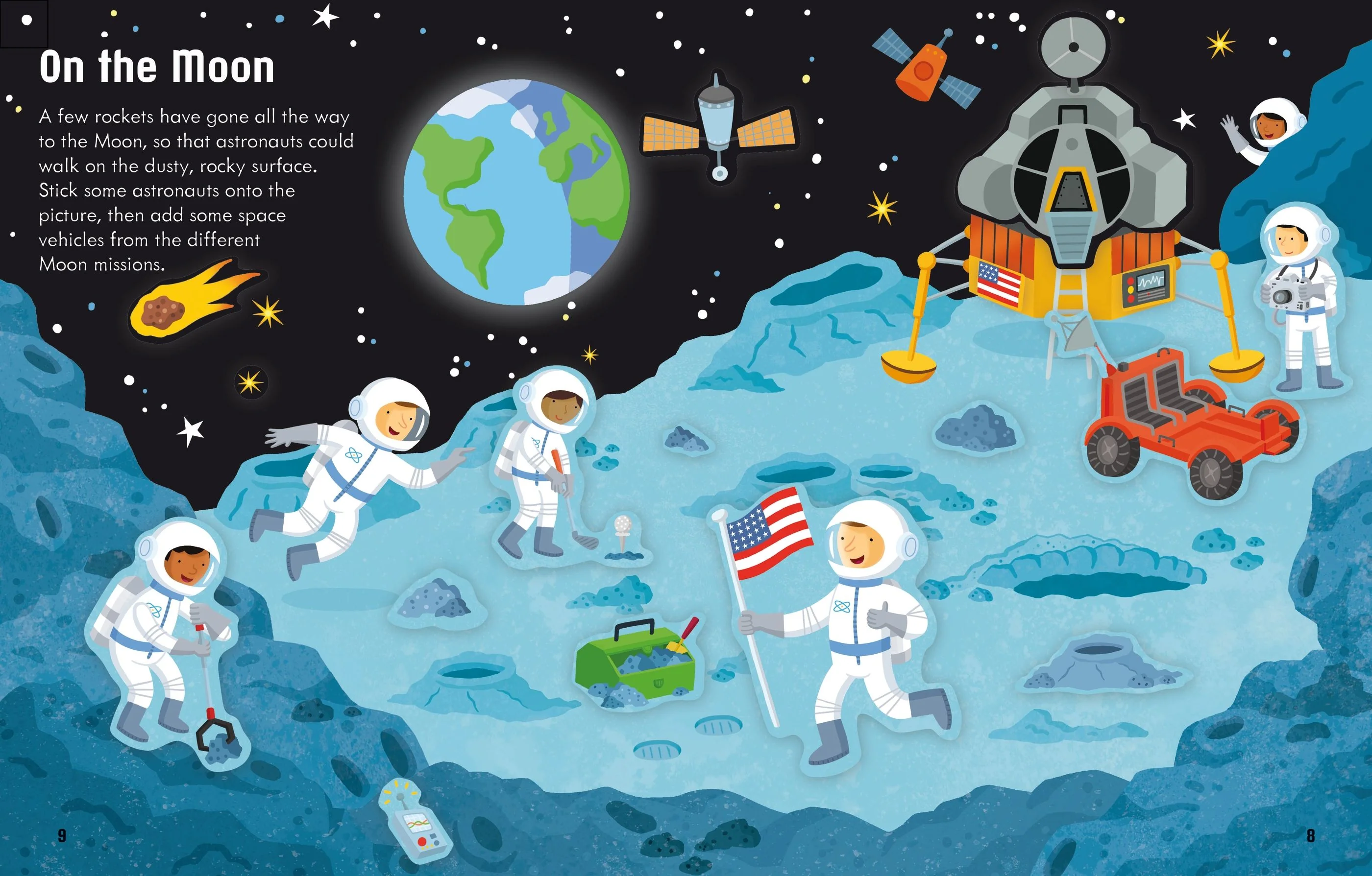 Usborne First Sticker Book Space - Image 3