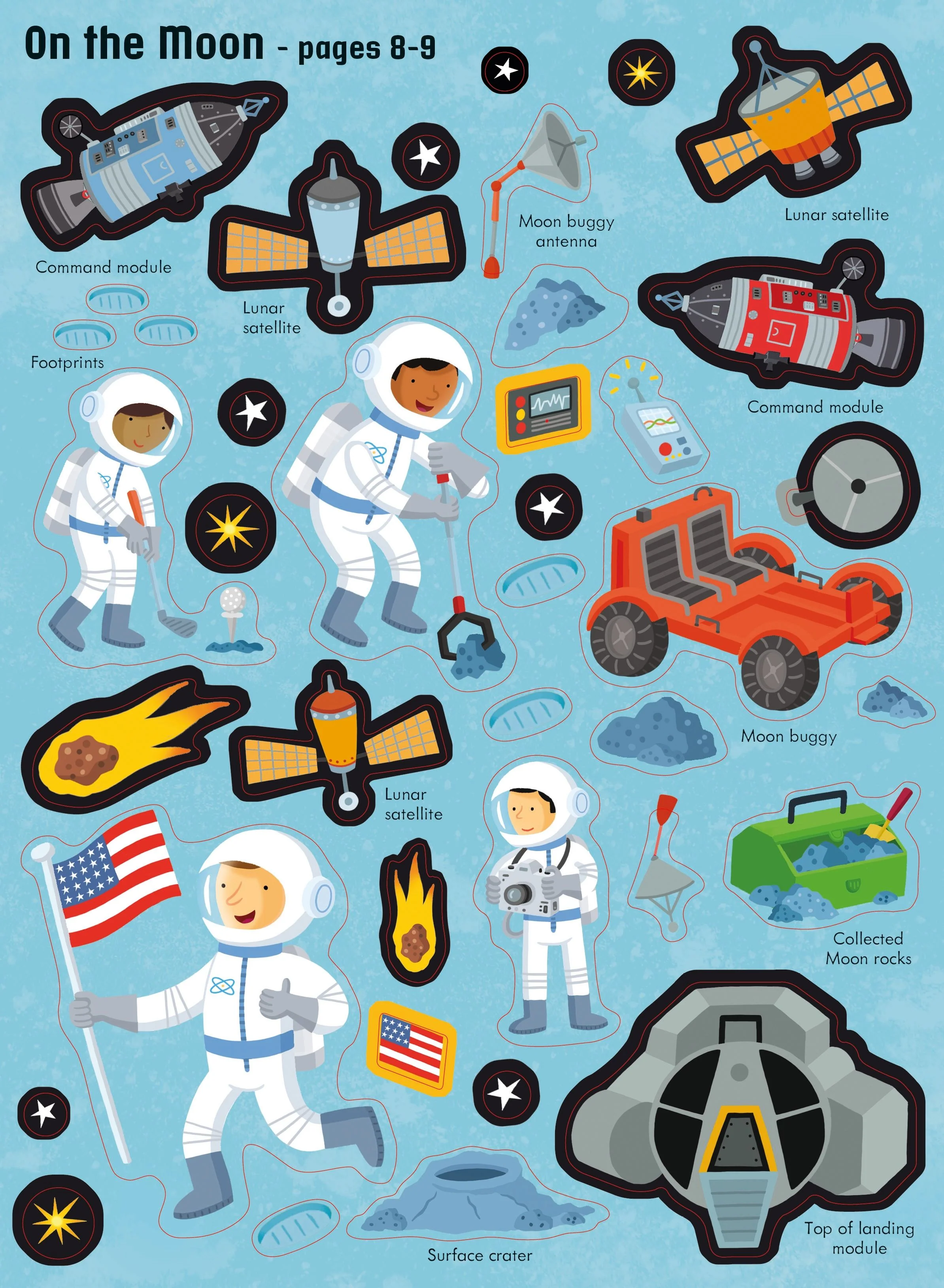 Usborne First Sticker Book Space - Image 4