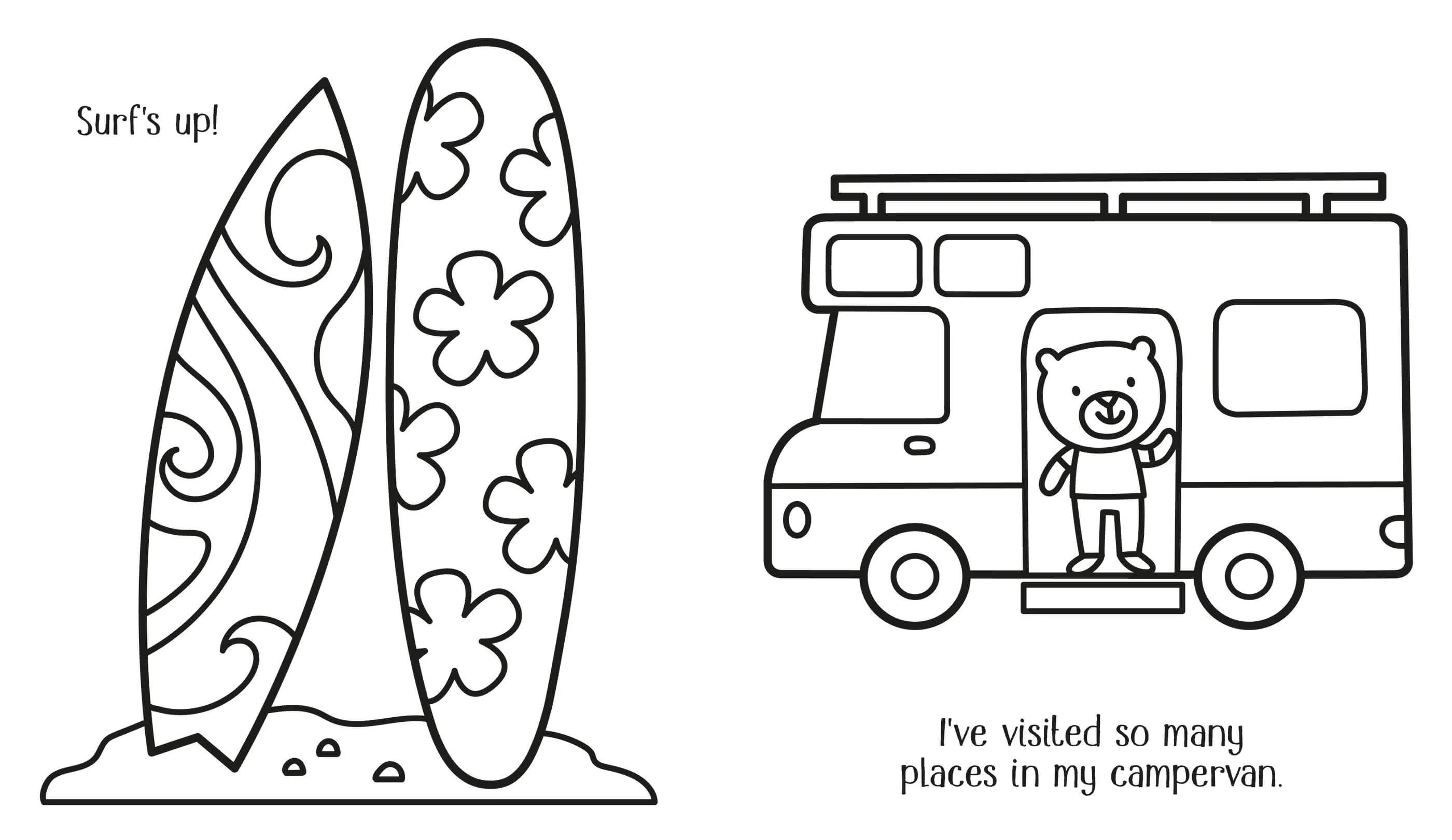 Usborne Happy Summer Colouring Book - Image 2