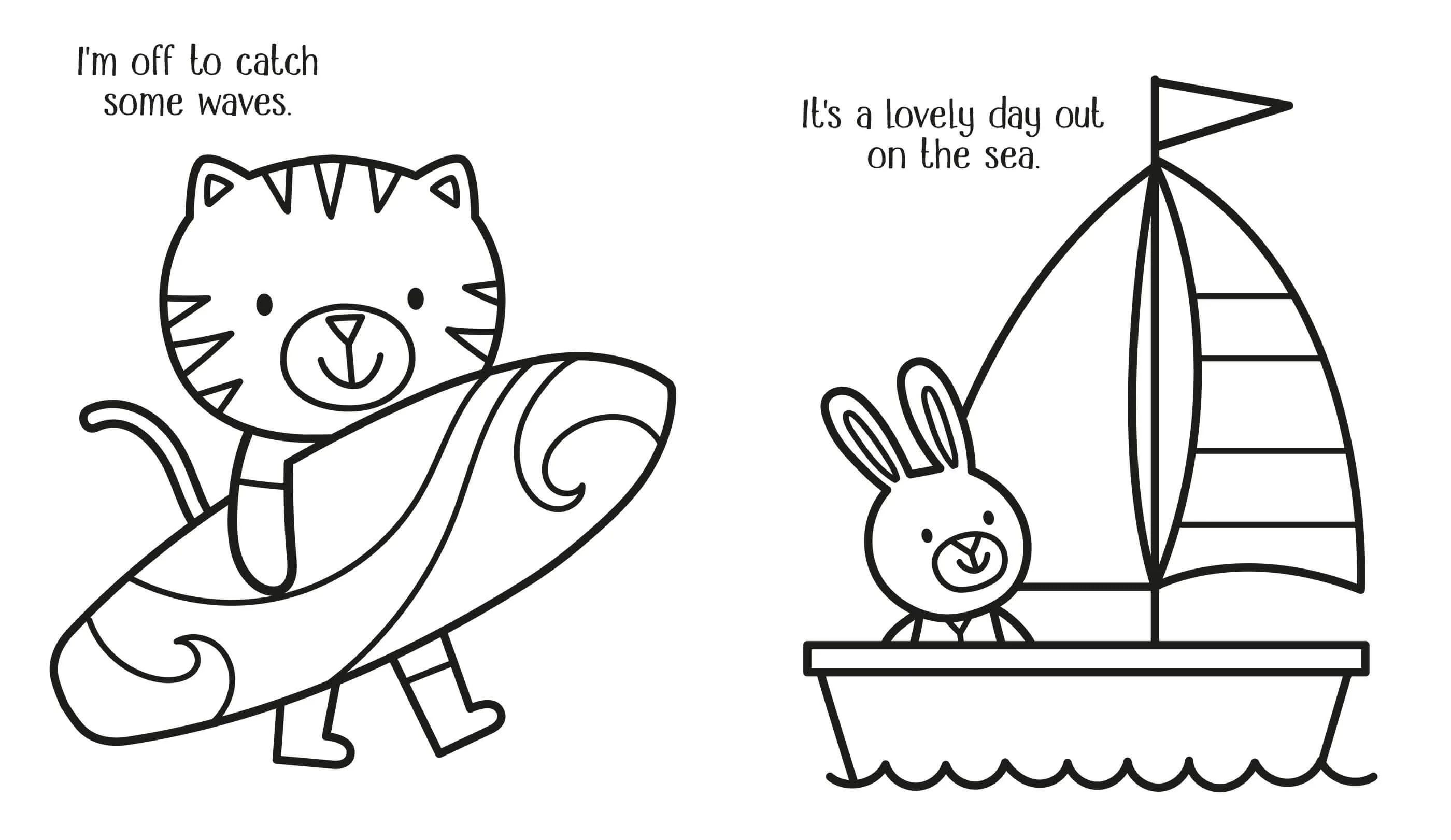 Usborne Happy Summer Colouring Book - Image 4