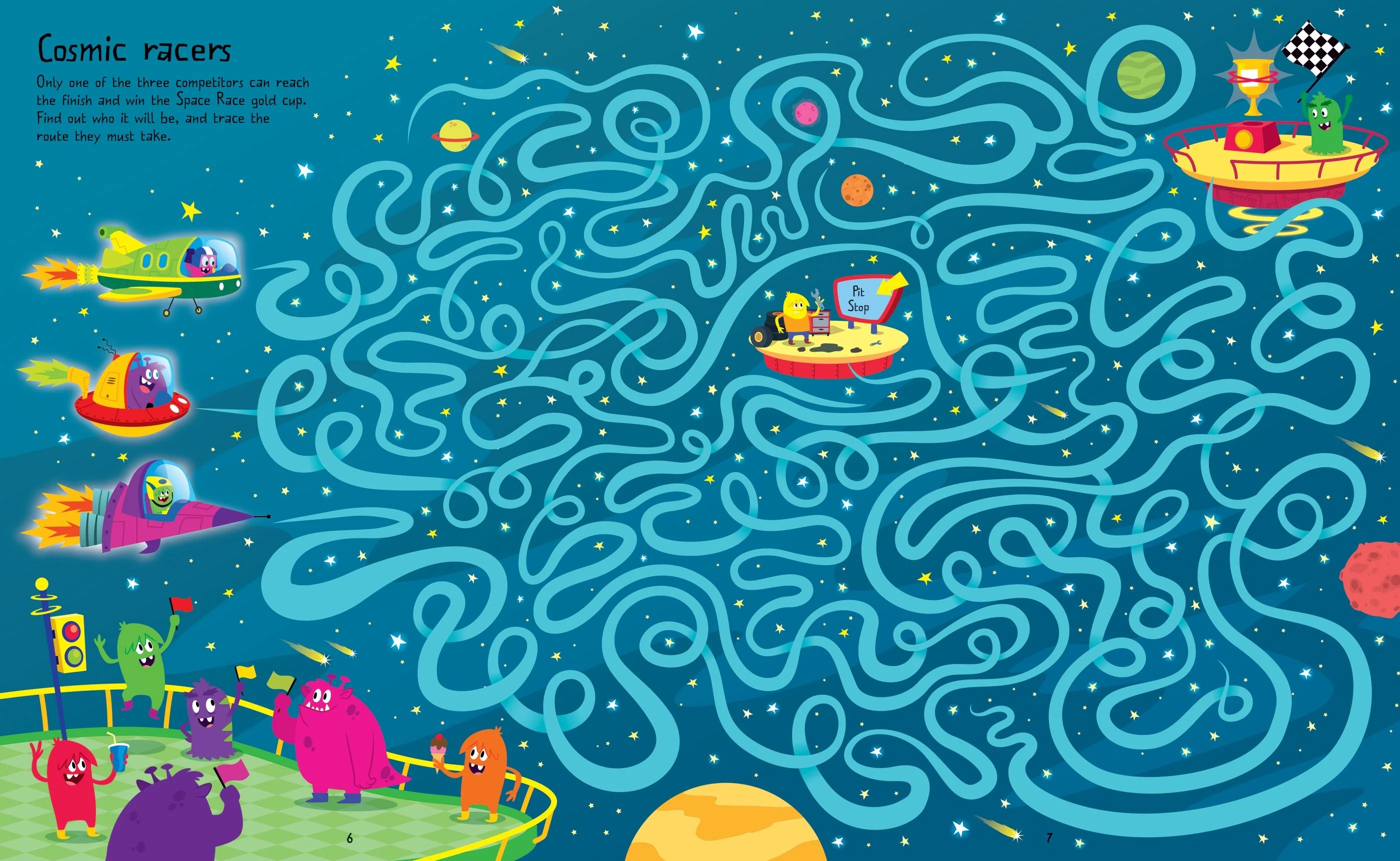 Usborne Space Maze Book - Image 2
