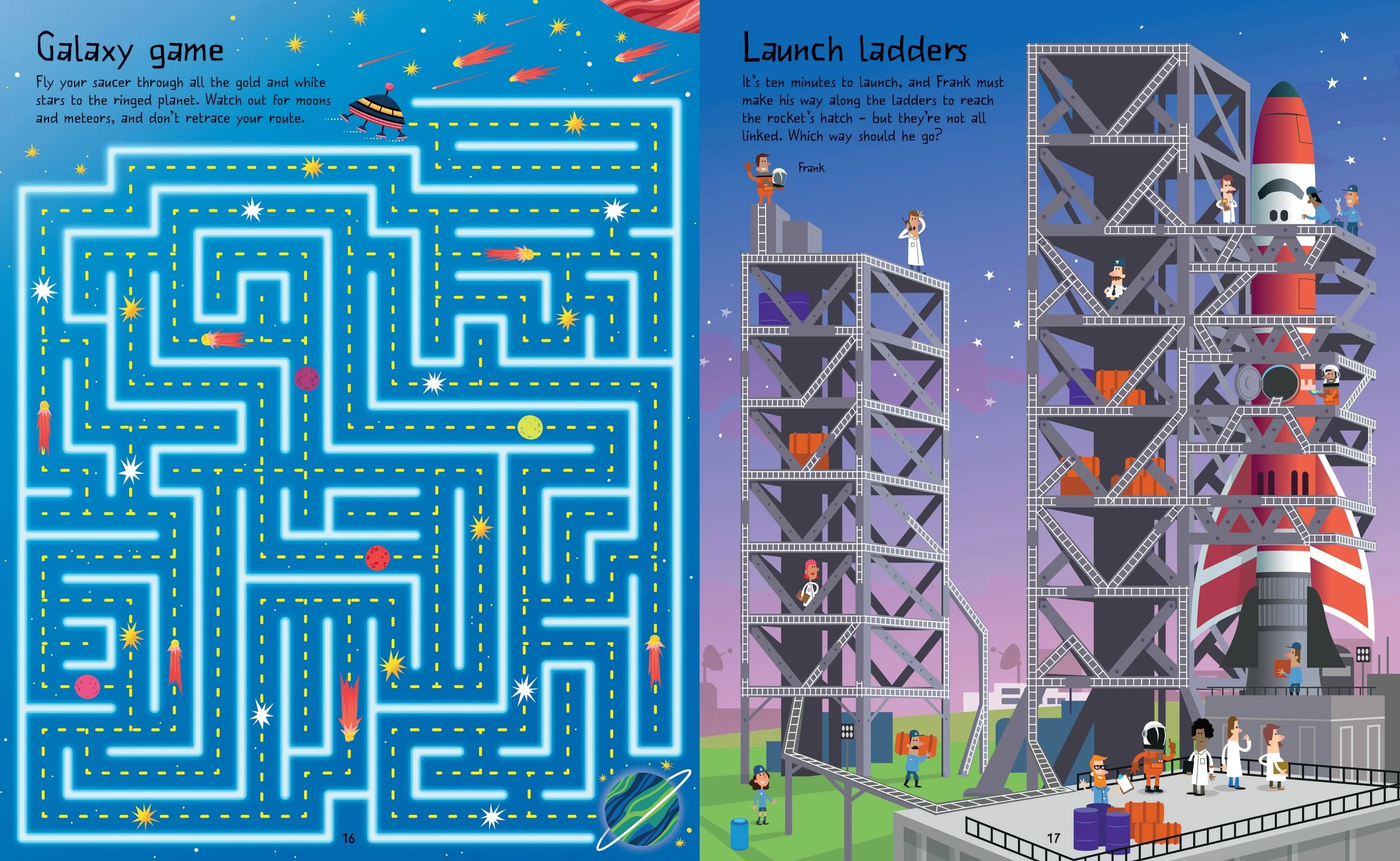 Usborne Space Maze Book - Image 3