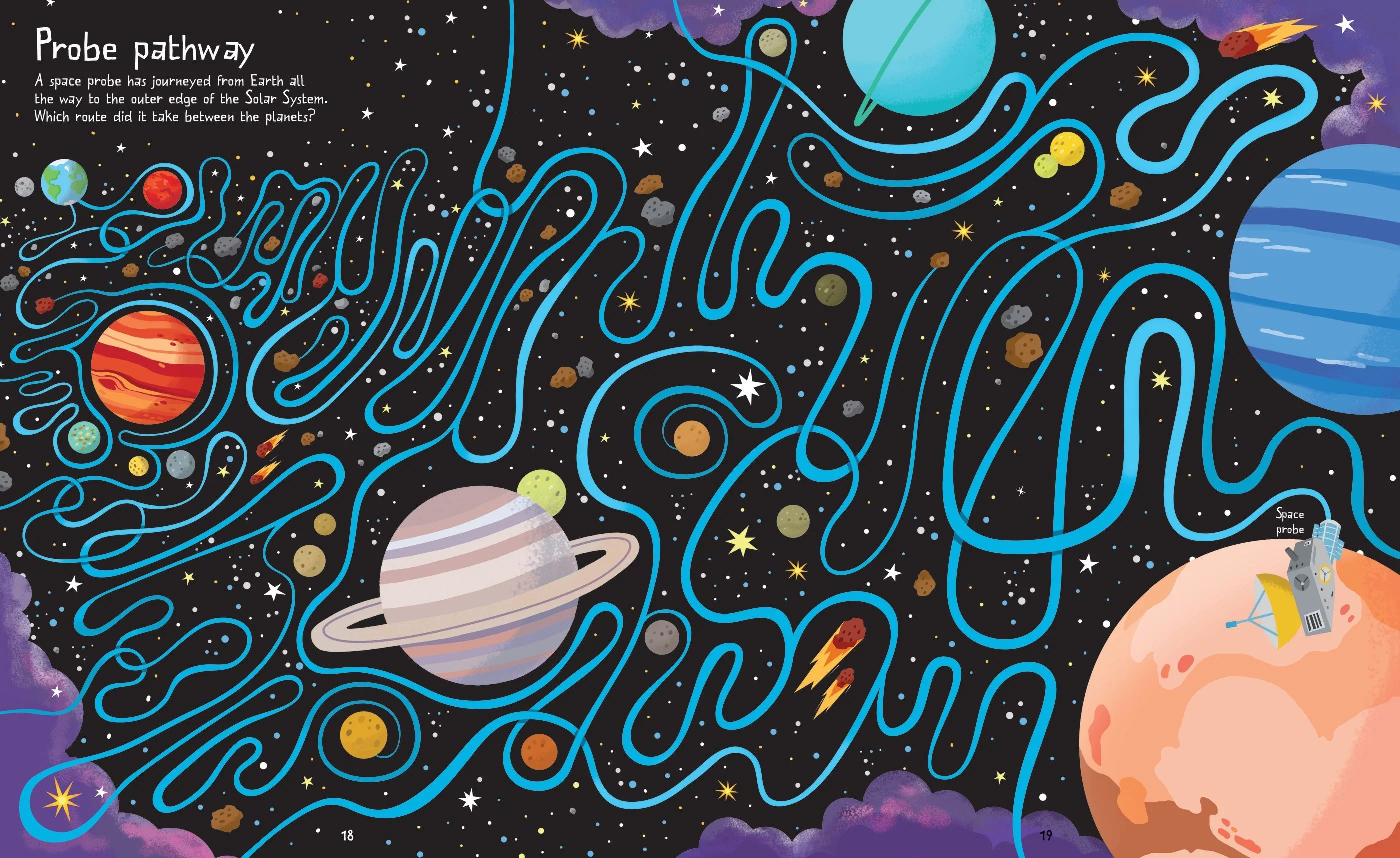 Usborne Space Maze Book - Image 4