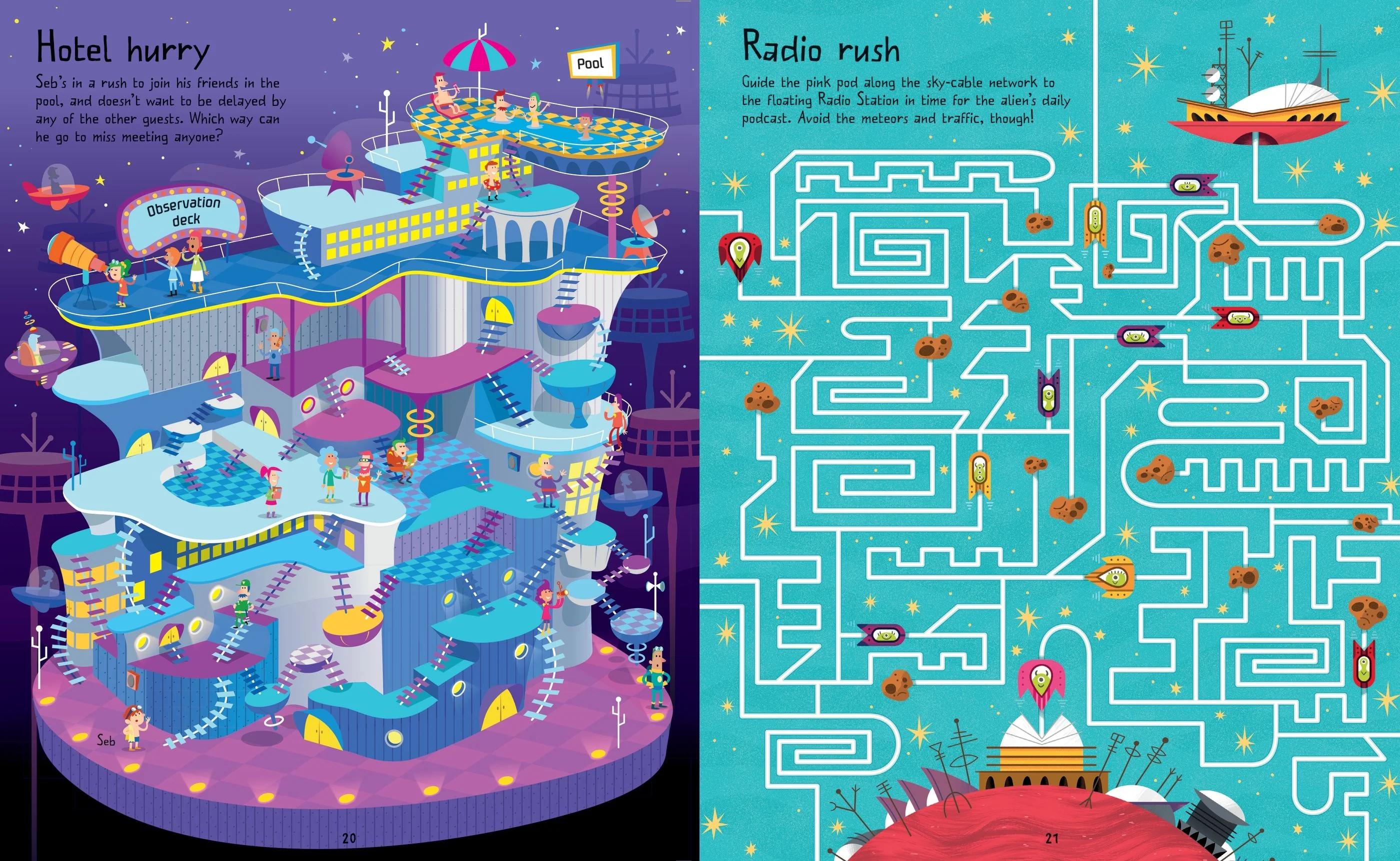 Usborne Space Maze Book - Image 5