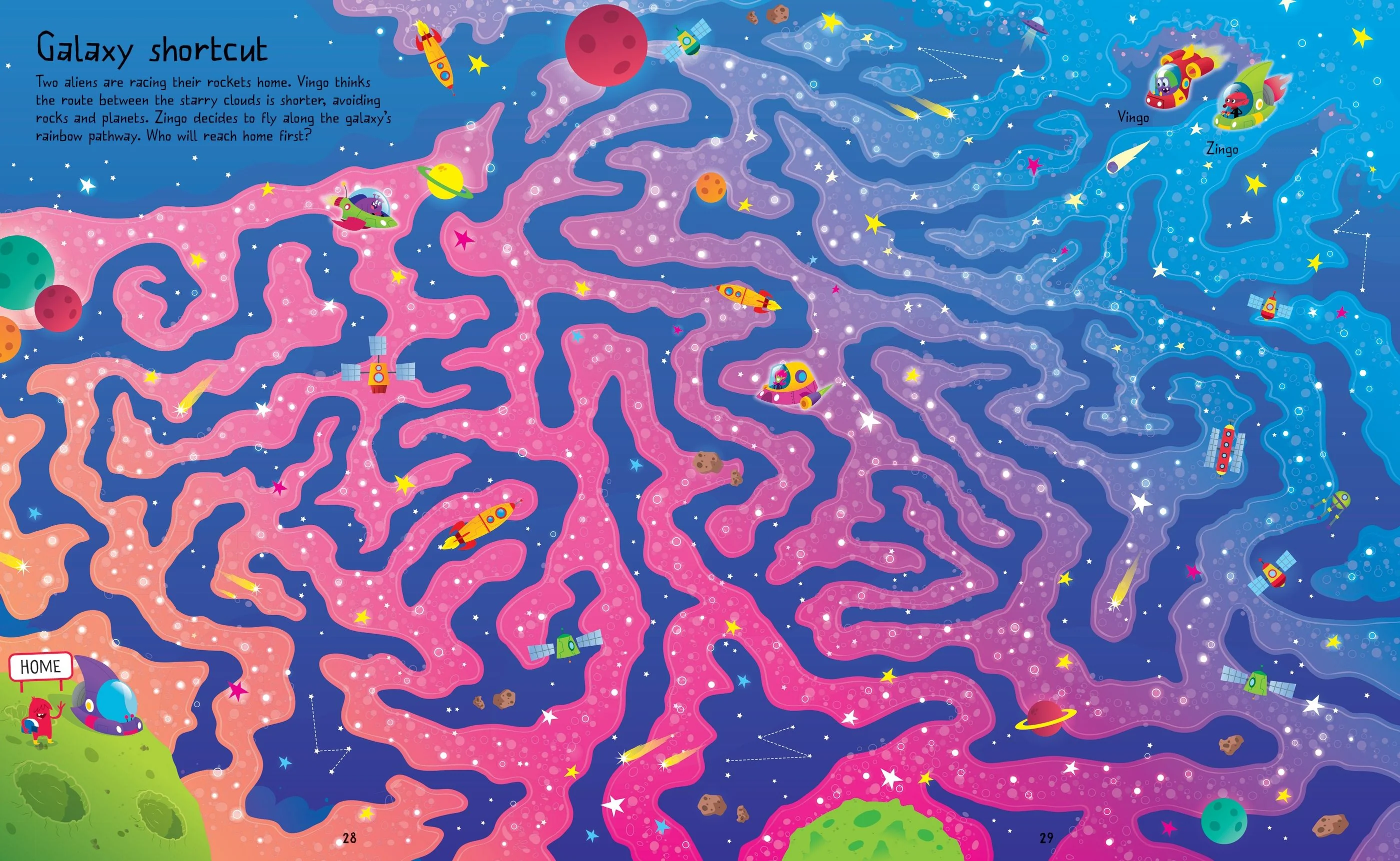 Usborne Space Maze Book - Image 6