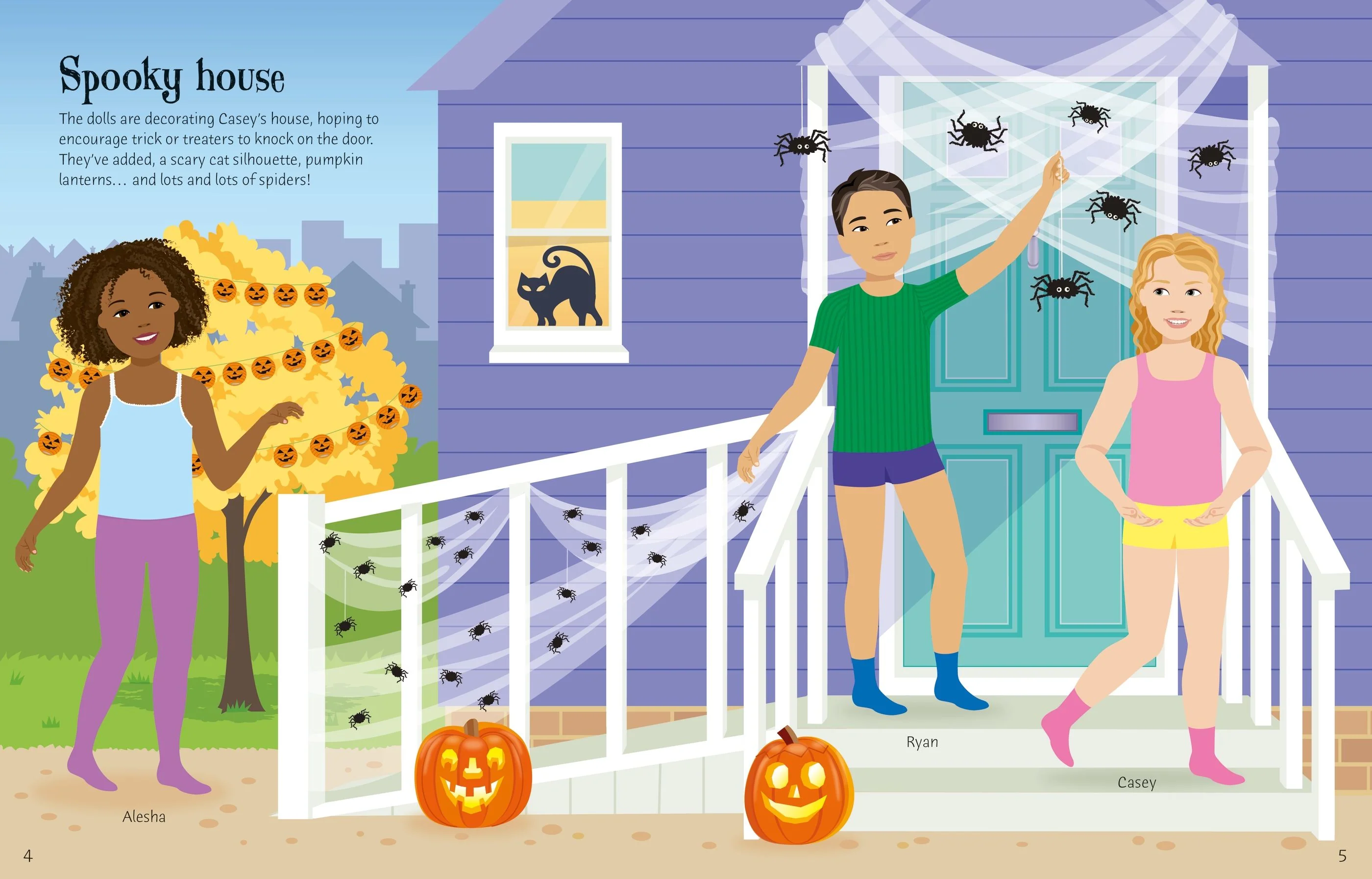 Usborne Sticker Dolly Dressing Trick Or Treat - Image 5