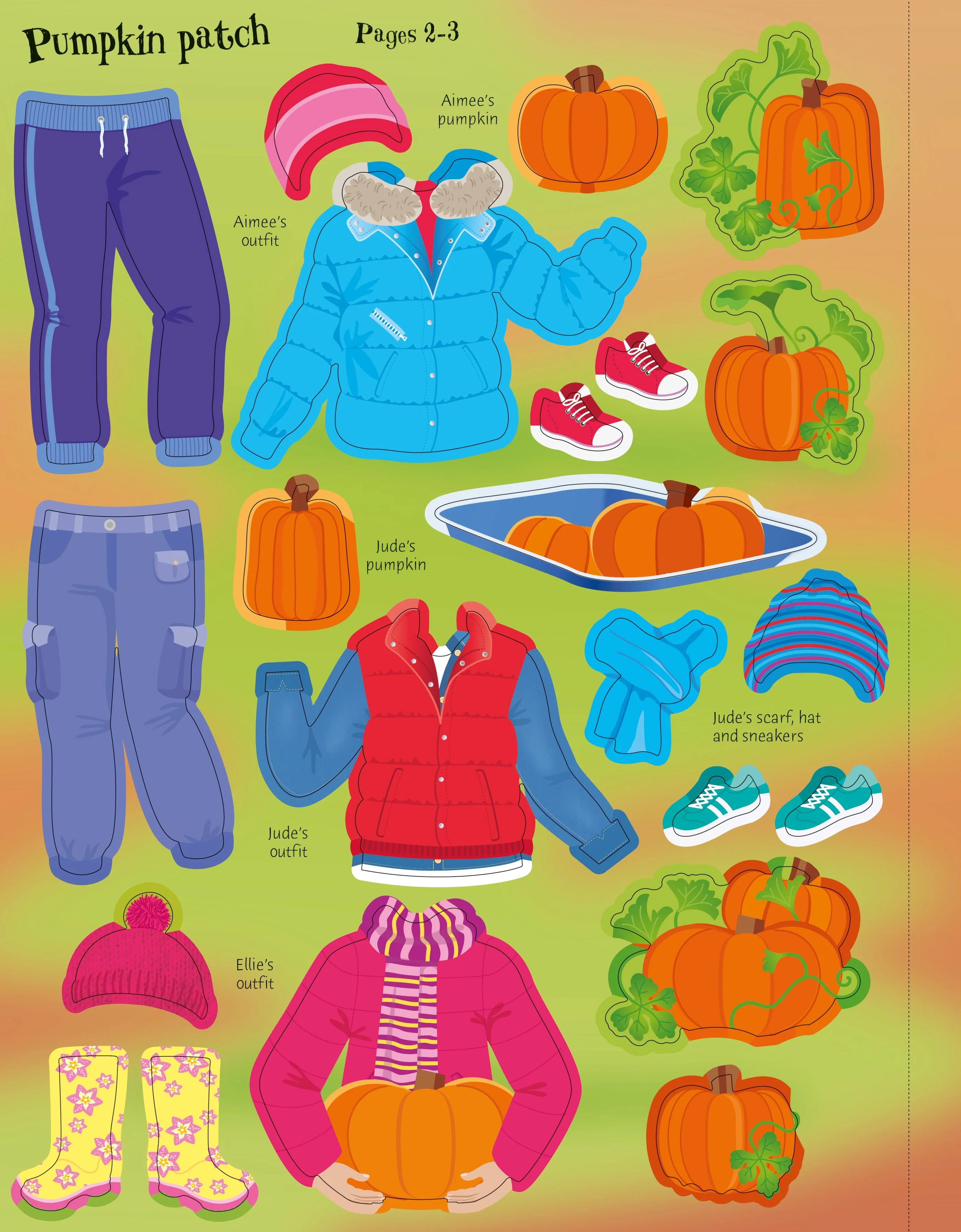 Usborne Sticker Dolly Dressing Trick Or Treat - Image 6
