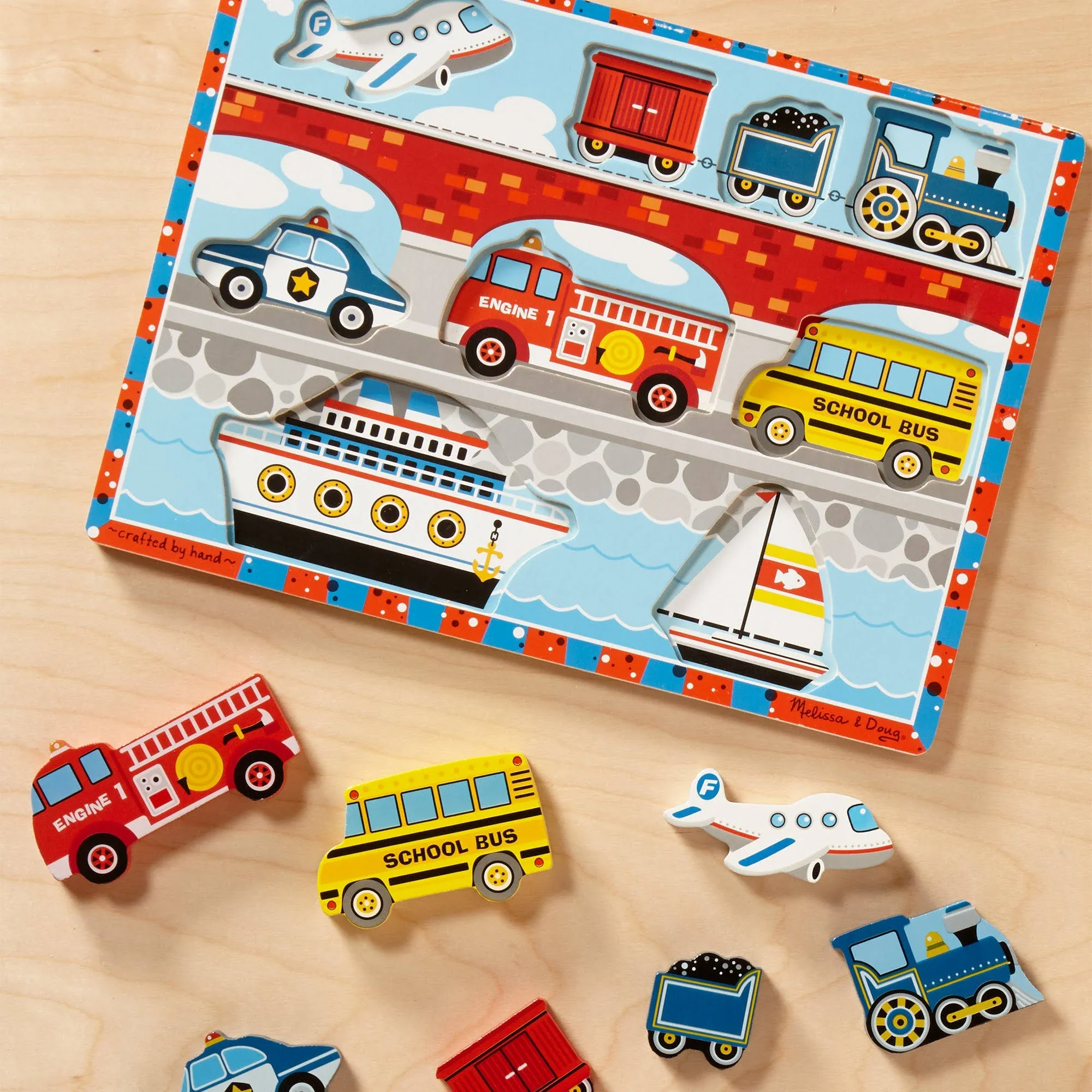 Vehicles Chunky Puzzle - 9 Pieces - Image 3