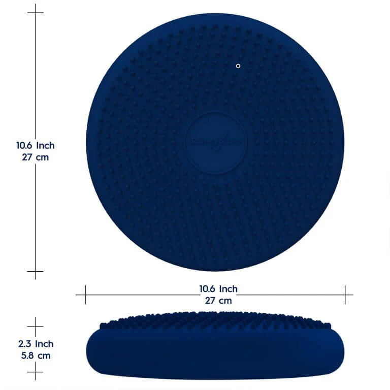 Wiggle Antimicrobial Seat Sensory Cushion – Blue 27cm – Flexible Alternative Seating – By Bouncyband - Image 4