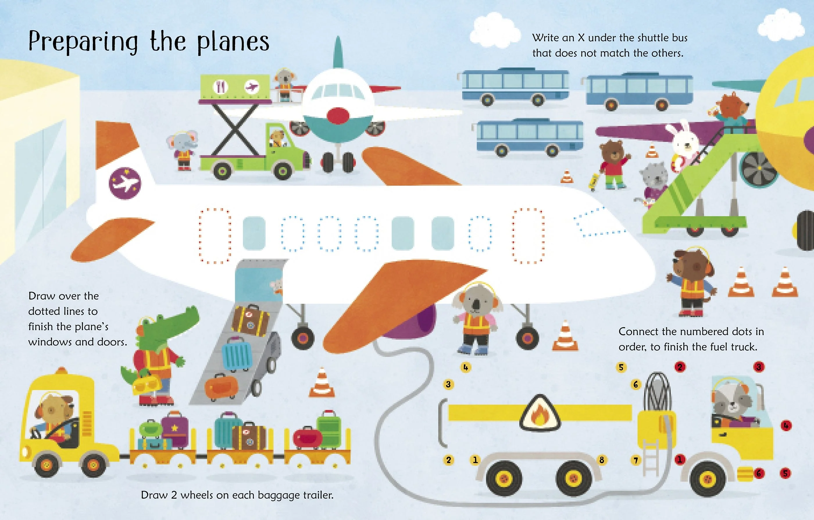 Wipe-clean airport activities - Image 2