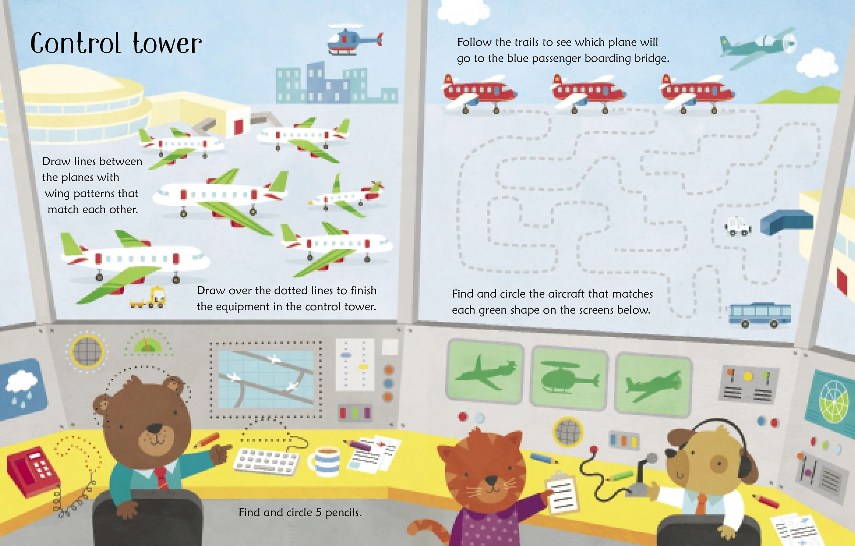 Wipe-clean airport activities - Image 3