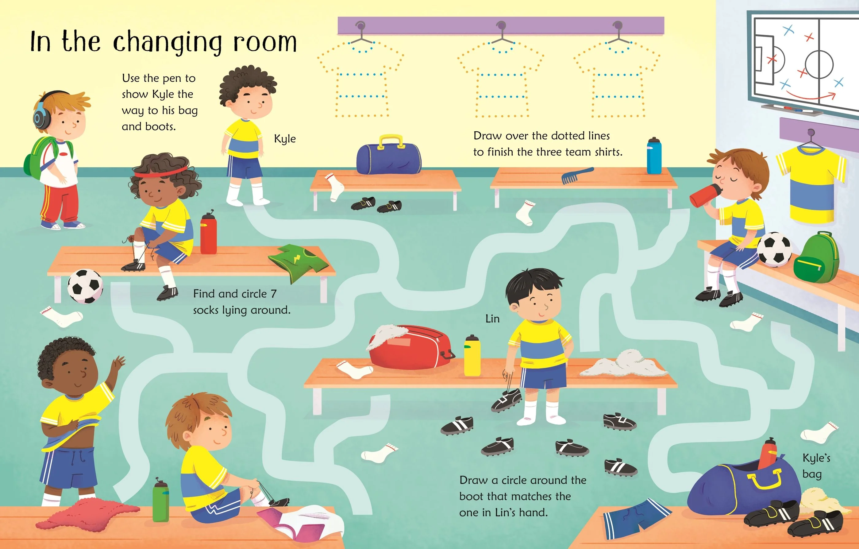 Wipe-Clean Football Activities - Image 2
