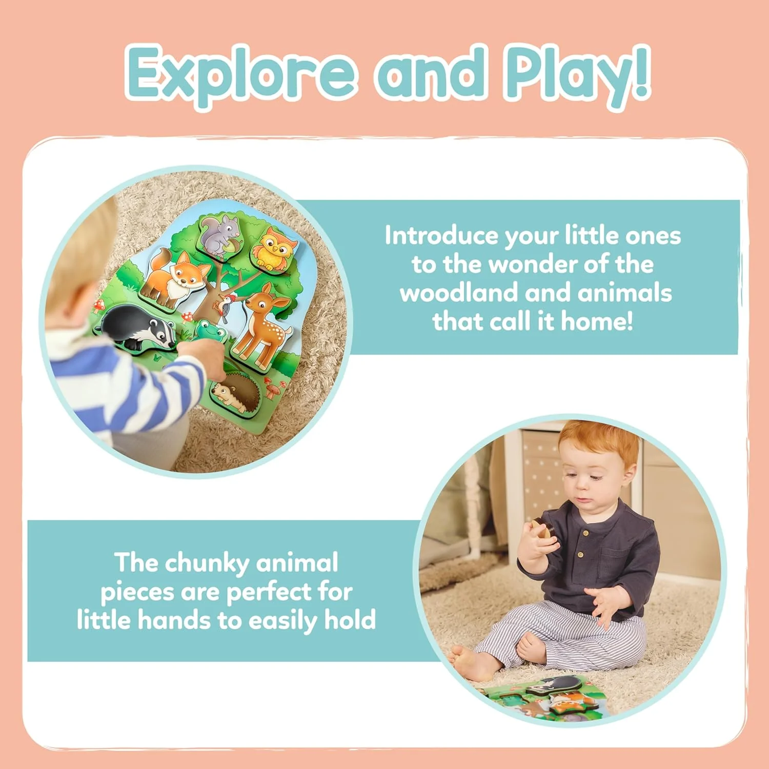 Woodland Chunky Wooden Puzzle - Image 2