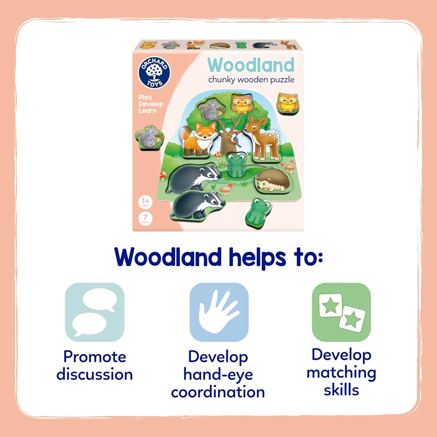 Woodland Chunky Wooden Puzzle - Image 4