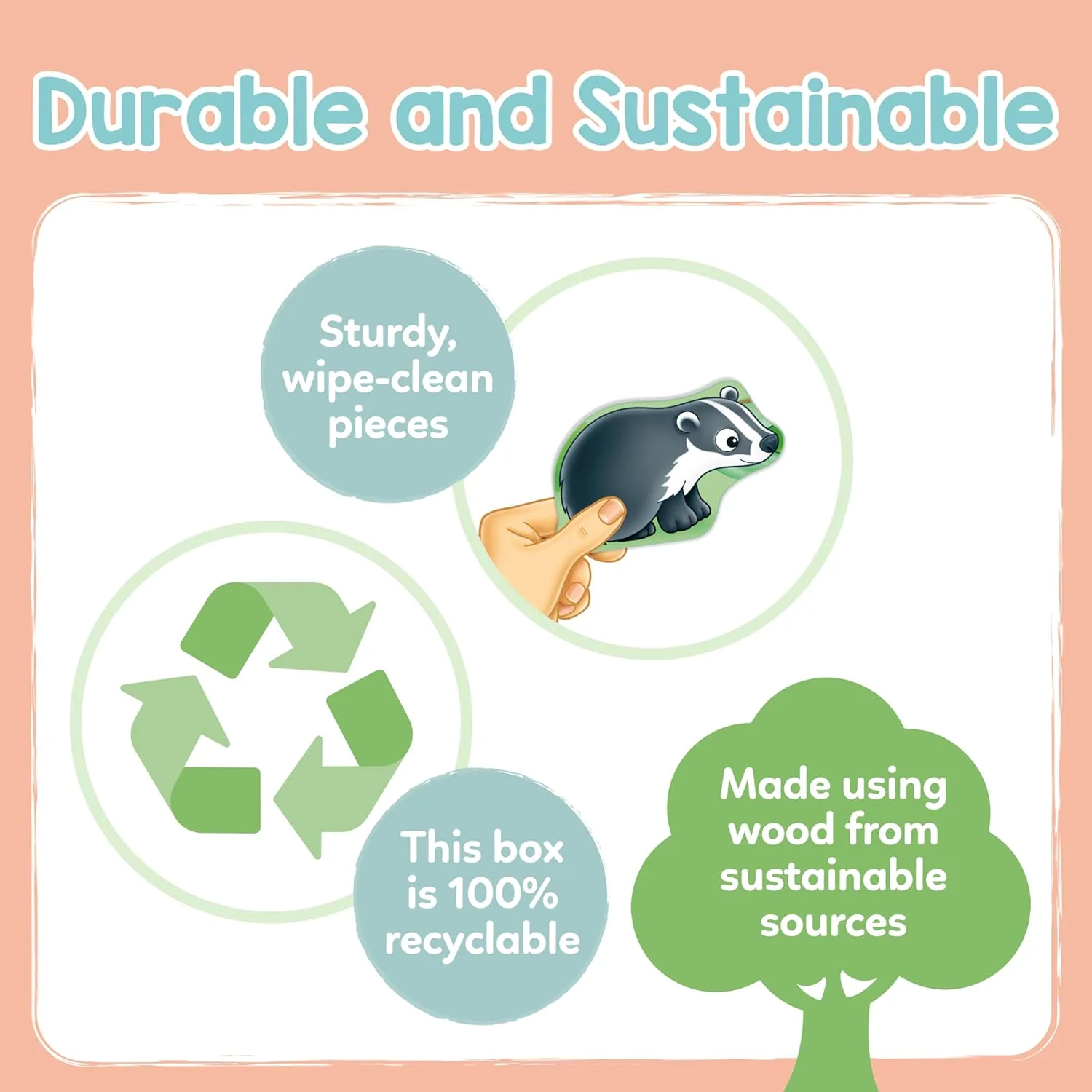 Woodland Chunky Wooden Puzzle - Image 6