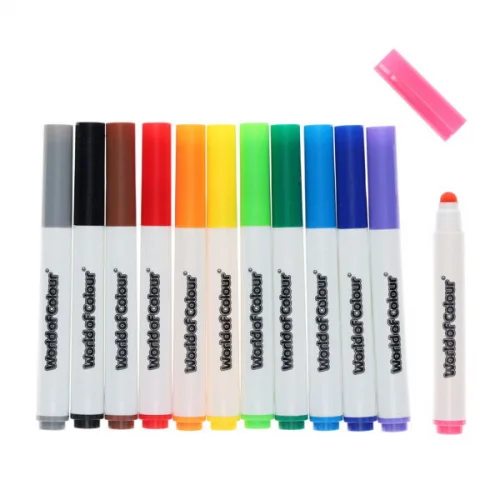 World Of Colour Pack of 12 Washable Toddler Markers - Image 2