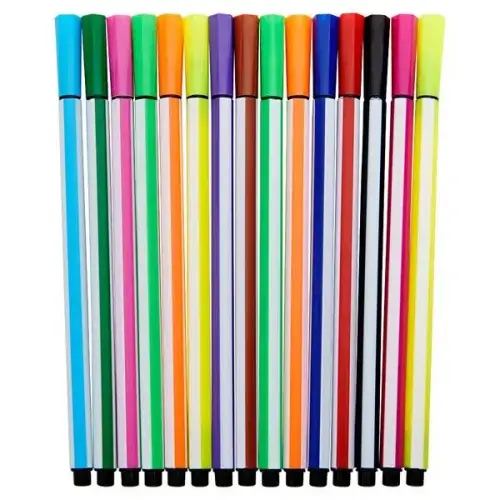 World of Colour Tub 12 Washable Felt Tip Markers – Duck Top - Image 6