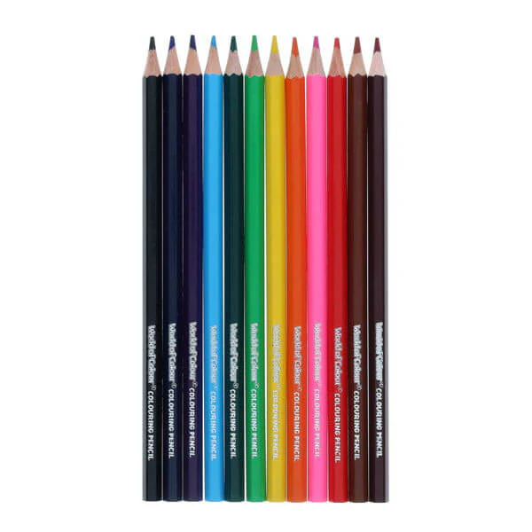 World of Colour Washable Colouring Pencils – 12 Vibrant Colours - Image 2