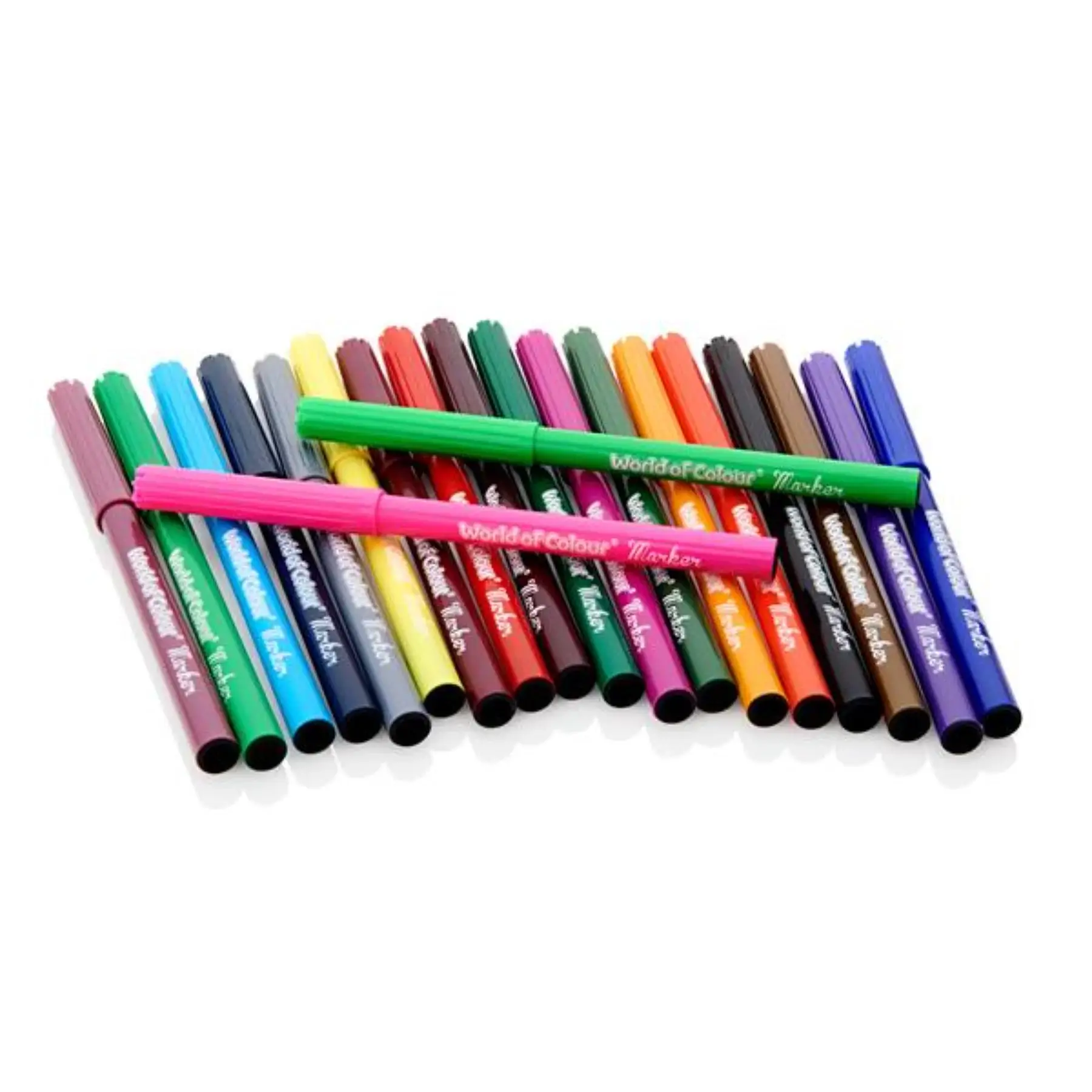 World of Wonder Washable Felt Tip Markers – 20 Vibrant Colours - Image 2