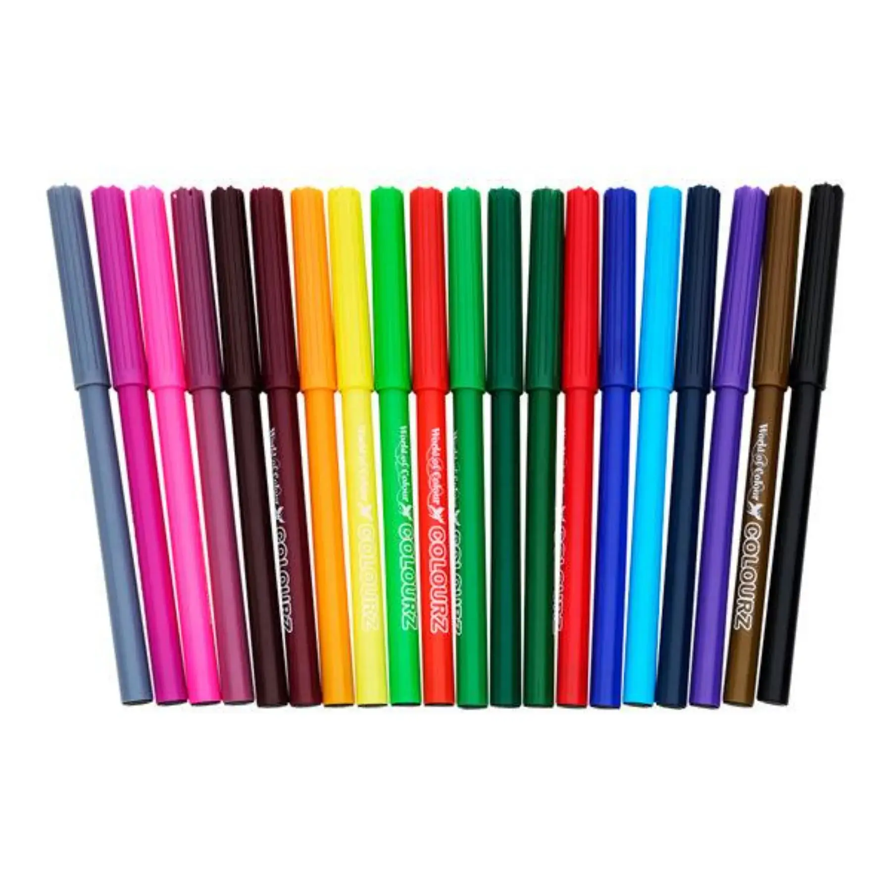 World of Wonder Washable Felt Tip Markers – 20 Vibrant Colours - Image 3